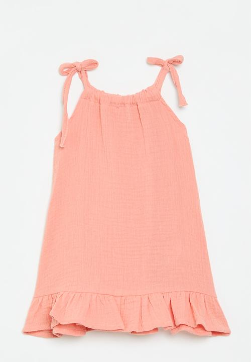 Pop Candy - Tie strap dress - orange 