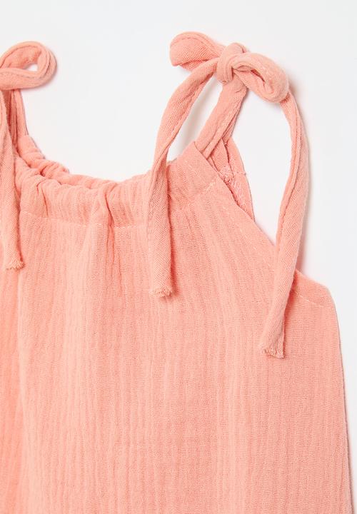 Pop Candy - Tie strap dress - orange 