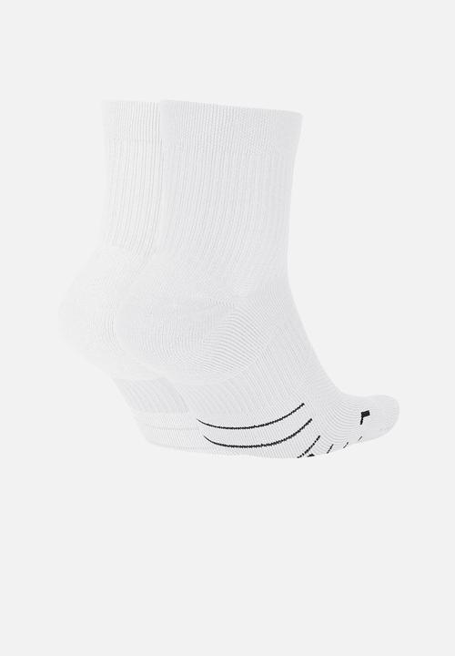 Nike - U Nk Mltplier Ankle 2Pr - White/Black