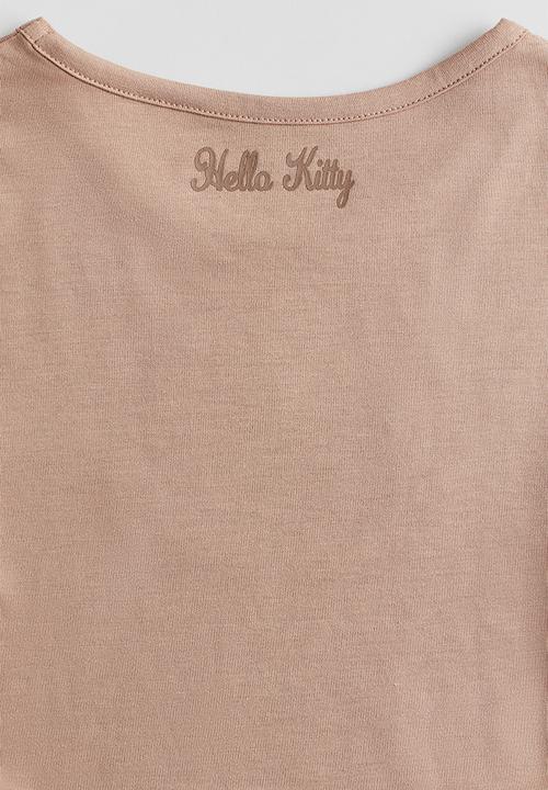 H&M - Long-sleeved jersey top - beige hello kitty