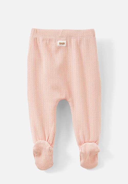 Cotton On - Organic pointelle footed legging - soft musk