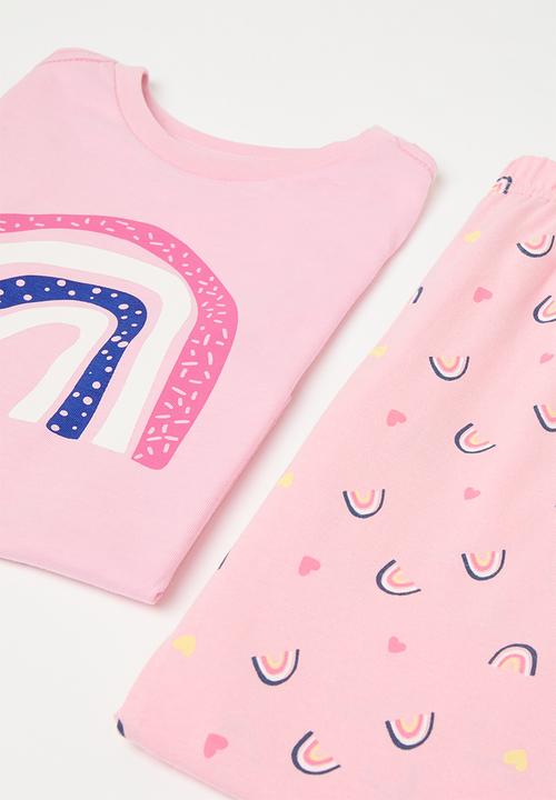 Pop Candy - Pj set-pink/rainbow