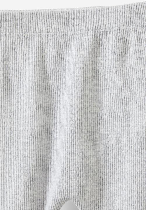 Cotton On - Organic pointelle footed legging - cloud marle