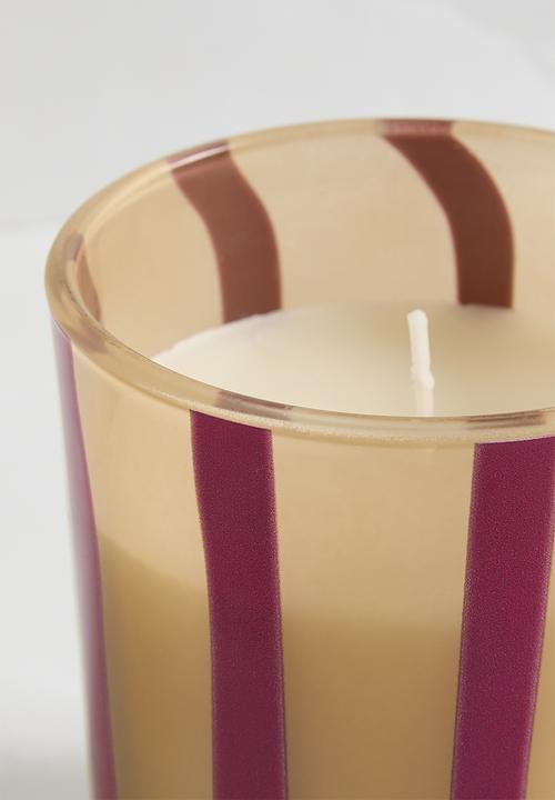 H&S - Candle in Glass - Yellow & Pink