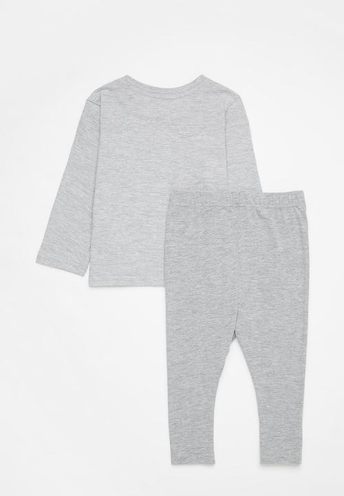 Pop Candy - Tee & legging set - grey