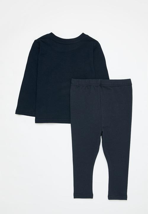 Pop Candy - Tee & legging set - navy