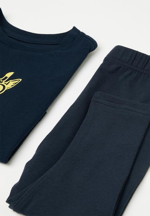 Pop Candy - Tee & legging set - navy