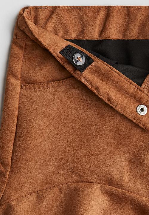 H&M - Coated skirt - brown