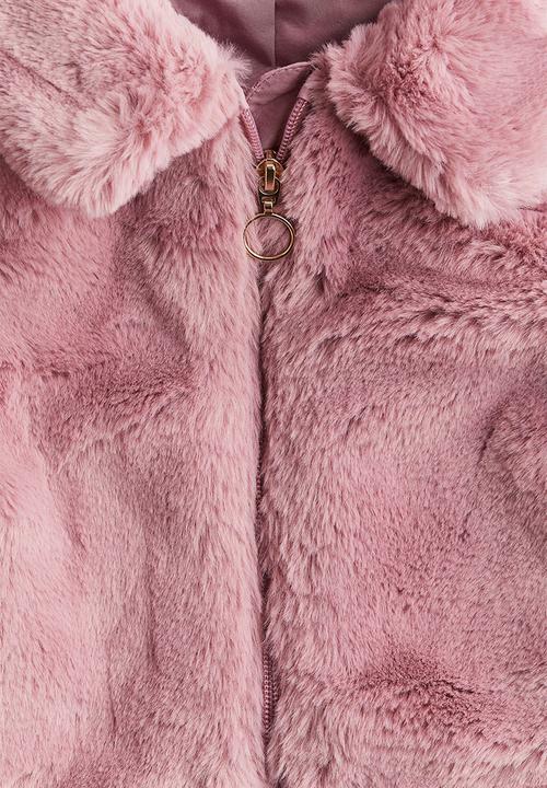 H&M - Fluffy jacket - dusty pink