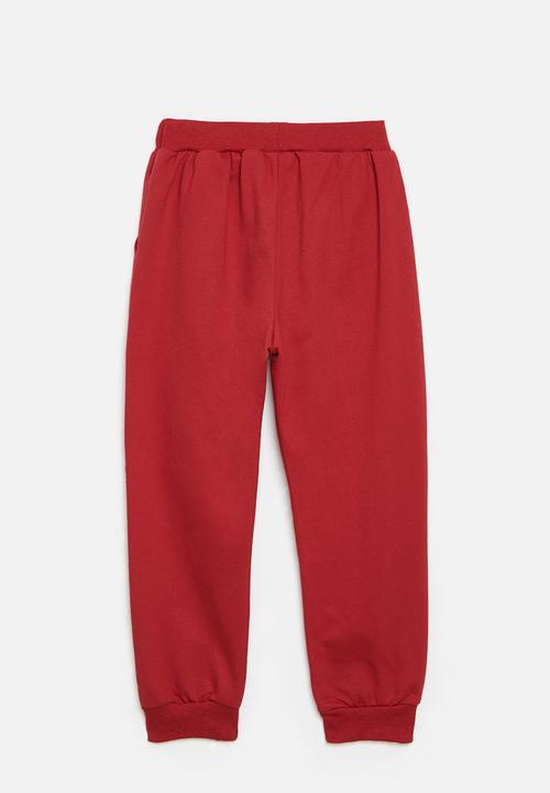 Pop Candy - Printed jogger-red