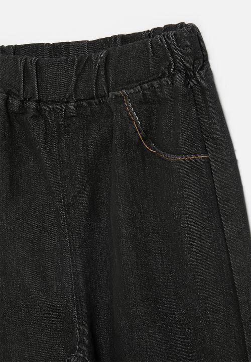 Pop Candy - Denim jogger jeans- black