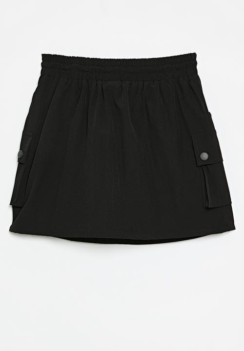 Pop Candy - Utility skirt-black