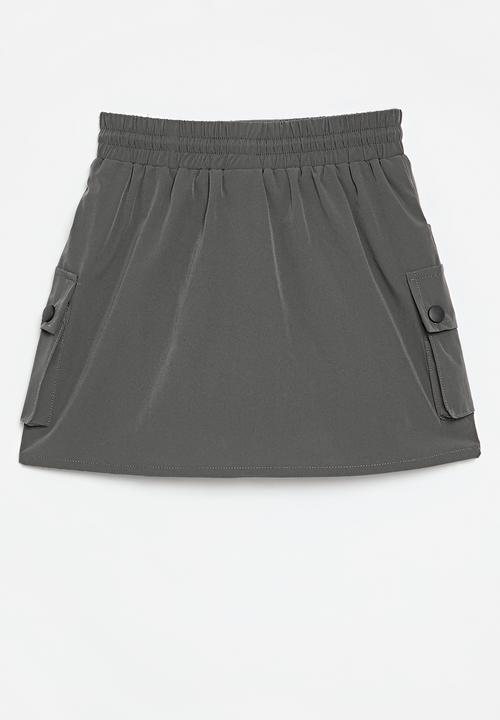 Pop Candy - Utility skirt - charcoal grey