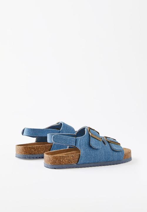 Cotton On - Theo sandal - washed denim