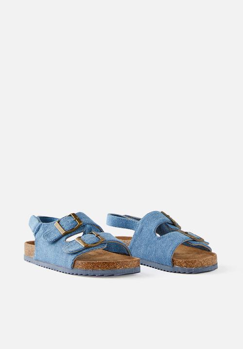 Cotton On - Theo sandal - washed denim
