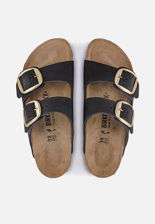 Birkenstock - Arizona big buckle nubuck - black