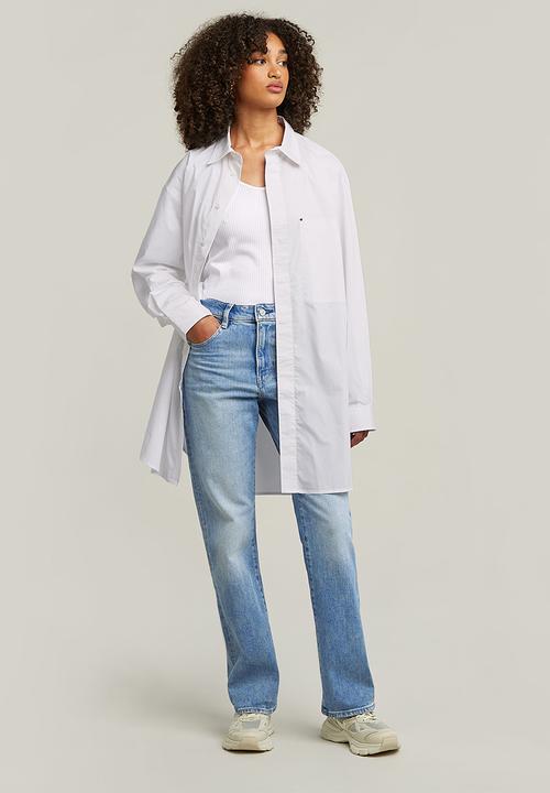 G-STAR - Viktoria High Straight Jeans Wmn - Vintage Olympic Blue
