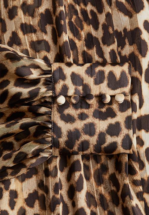 H&M - Patterned blouse - light beige leopard print