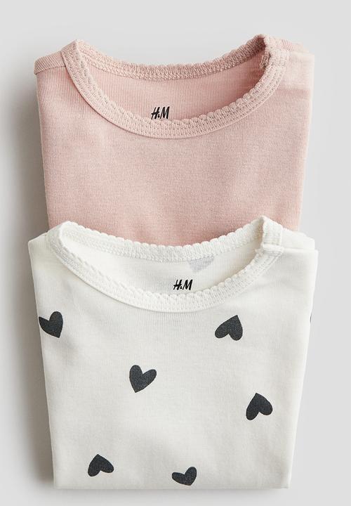 H&M - 2-Pack long-sleeved bodysuits - multi