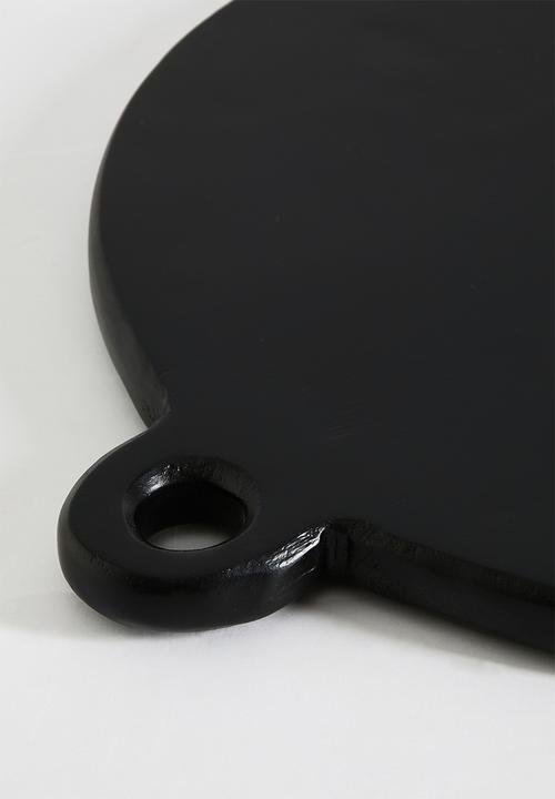 Sixth Floor - Rondo Large Wooden Chopping Board - Black
