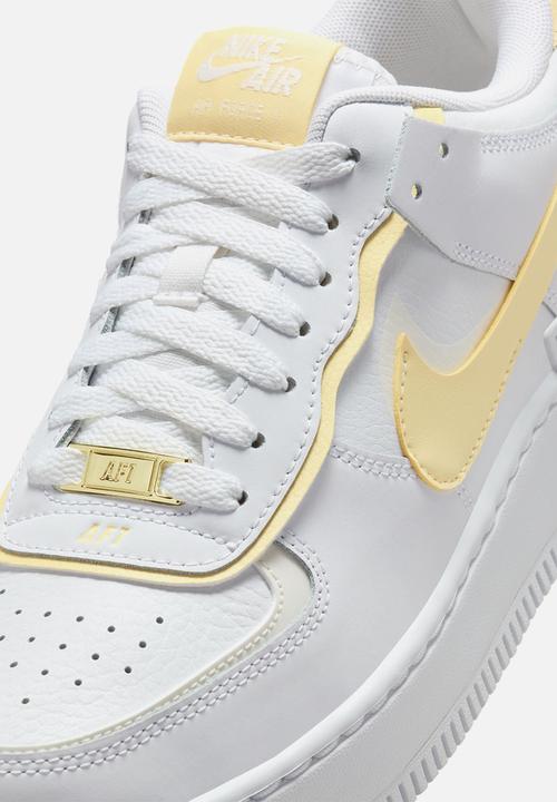 nike air force shadow white and yellow
