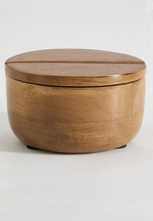 Sixth Floor - Ludo wooden canister set of 2 - Natural