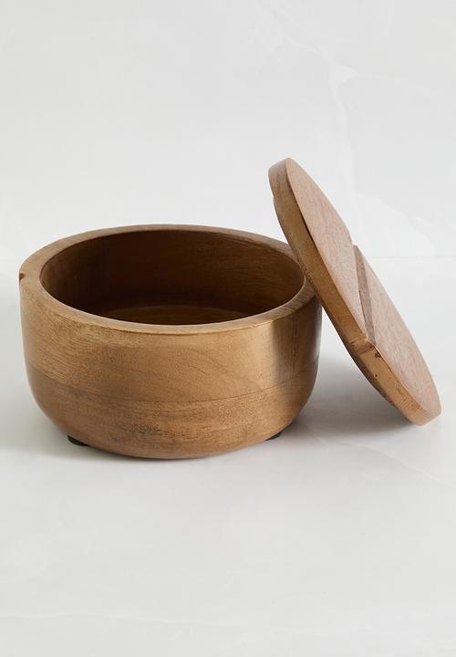 Sixth Floor - Ludo wooden canister set of 2 - Natural