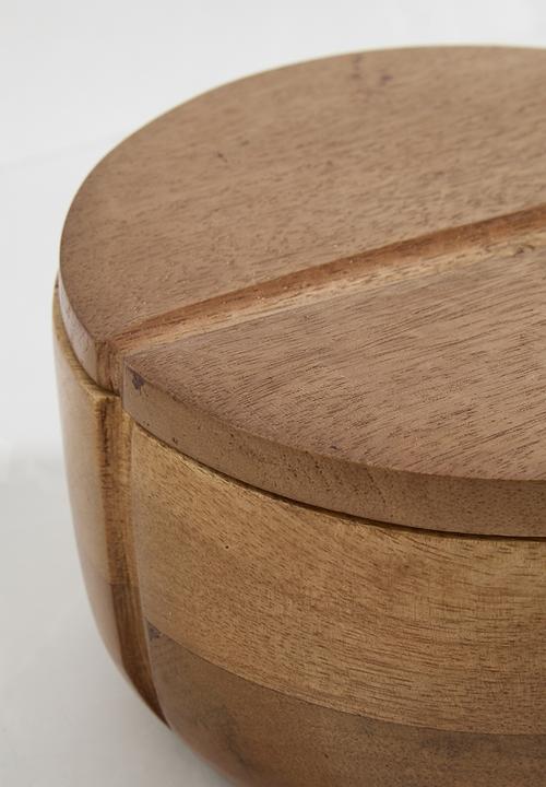 Sixth Floor - Ludo wooden canister set of 2 - Natural