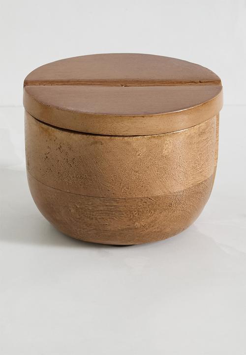 Sixth Floor - Ludo wooden canister set of 2 - Natural