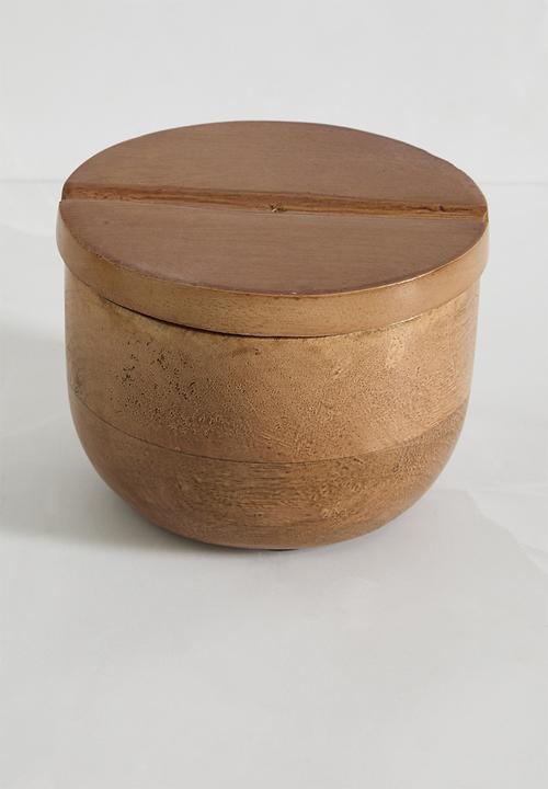 Sixth Floor - Ludo wooden canister set of 2 - Natural