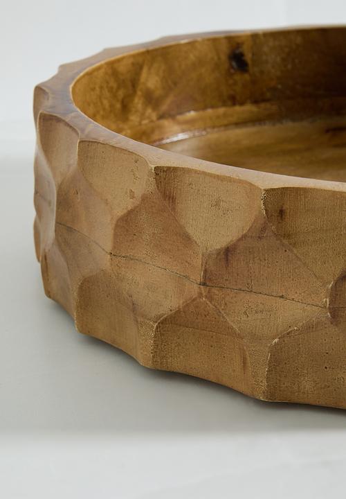 Sixth Floor - Carved wood salad bowl - Natural