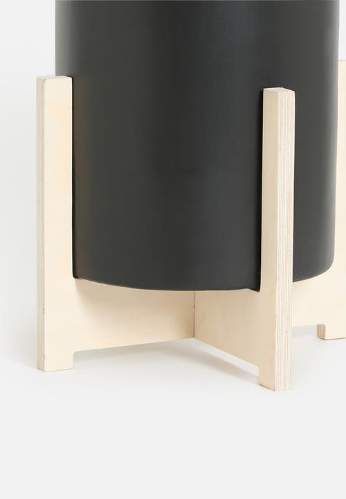 Native Decor - Congo planter - black