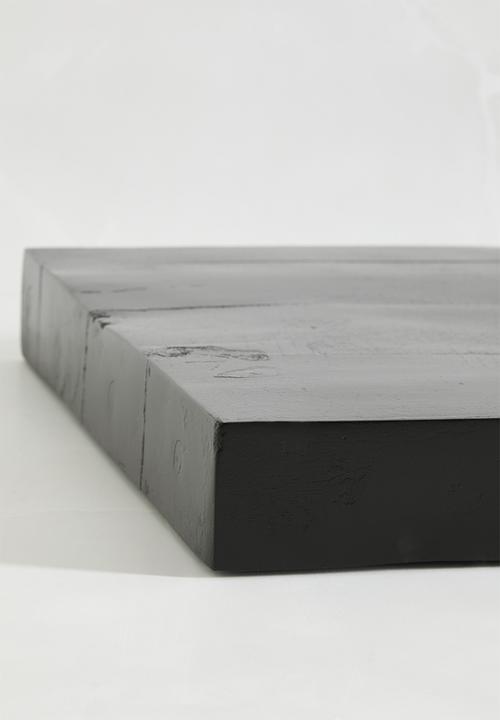Sixth Floor - Rectangle butcher's block - Black