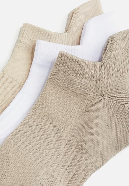 H&M - 3-pack sports socks with drymove™ - beige