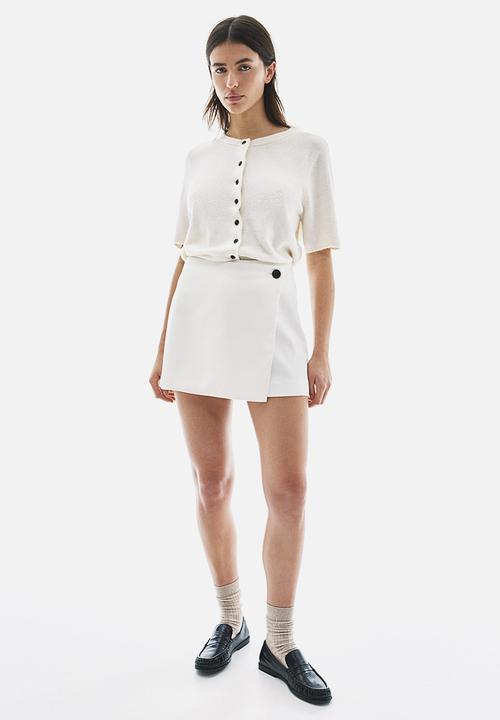 H&M - Mini skort - white