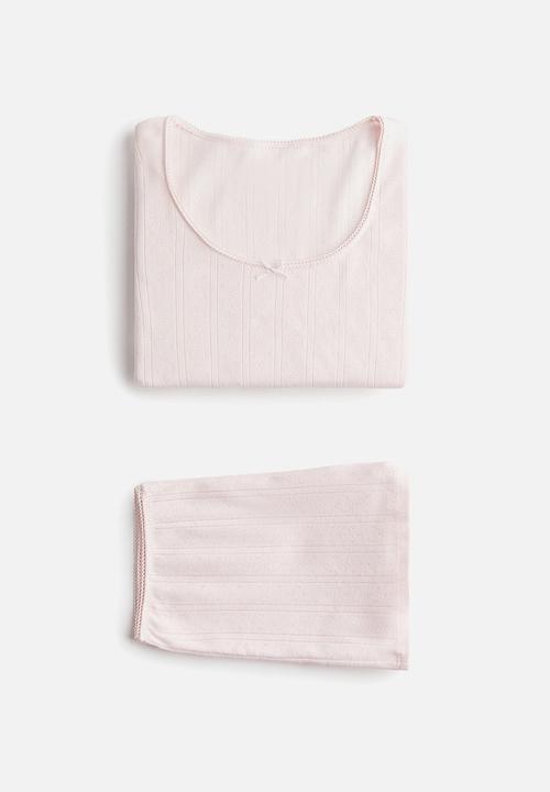 H&M - Pointelle pyjamas - pink