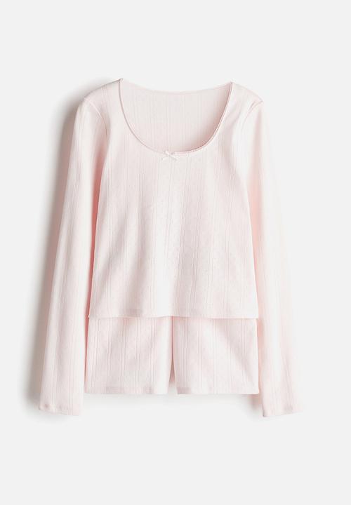 H&M - Pointelle pyjamas - pink