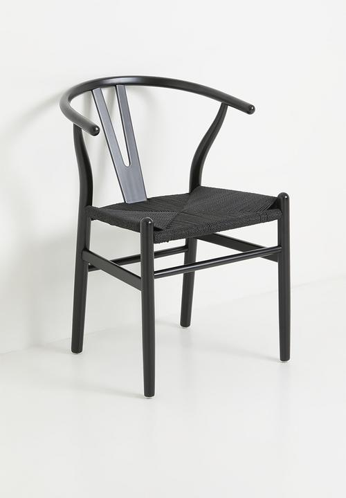 Sixth Floor - Harmony solid wood dining chair - black