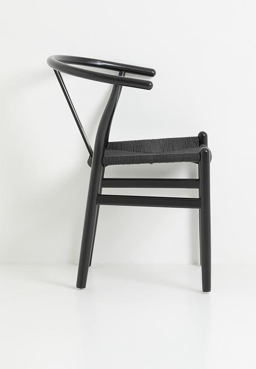 Sixth Floor - Harmony solid wood dining chair - black