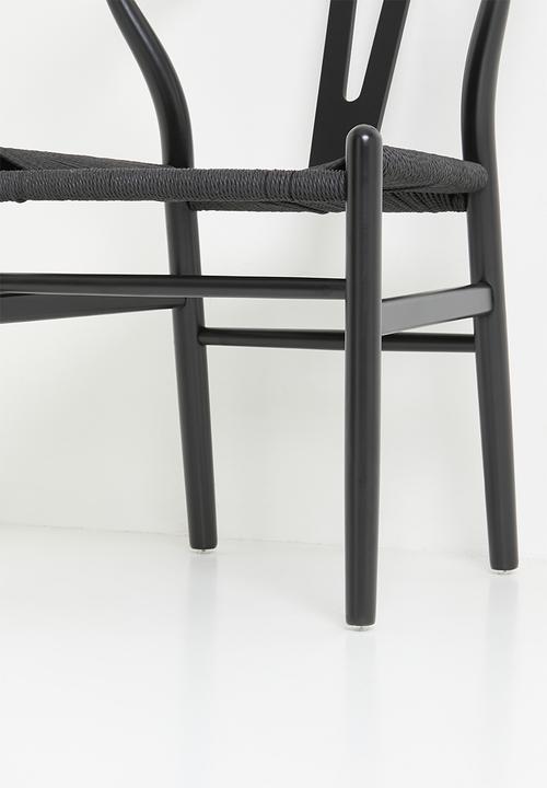 Sixth Floor - Harmony solid wood dining chair - black