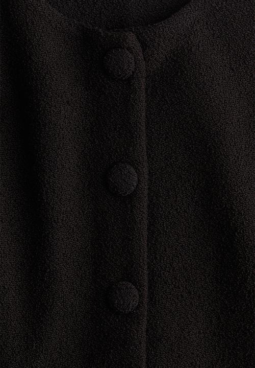H&M - Waisted cardigan - black