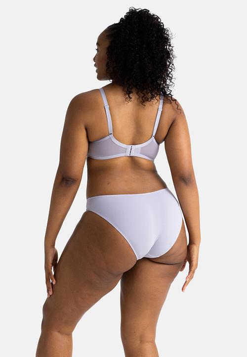 DORINA - Plus 2 pack Amora brief - white/lavender