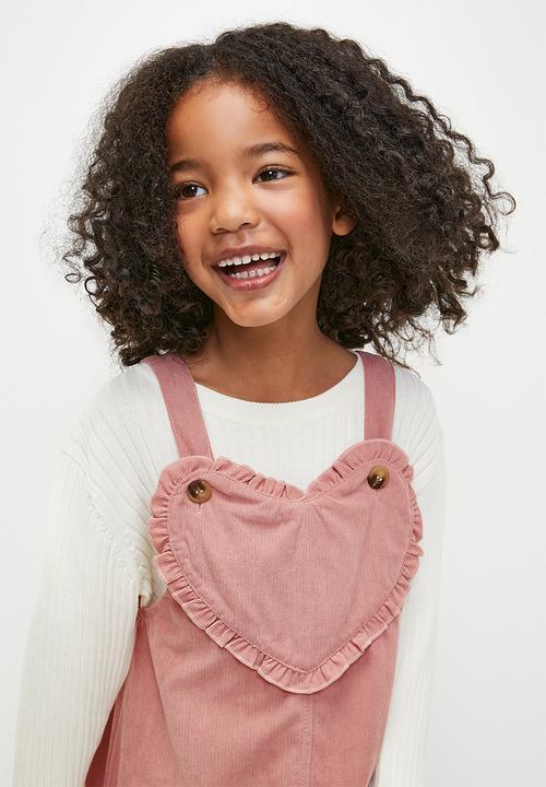 Pop Candy - Cord pinafore - pink