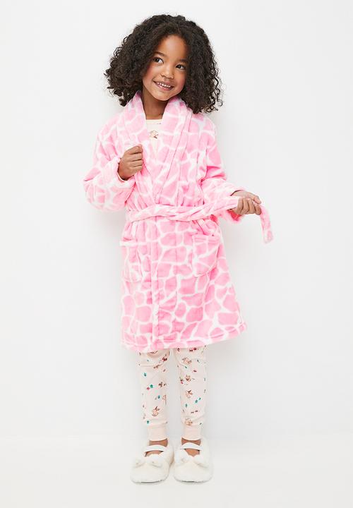 Pop Candy - Printed gown-pink & white