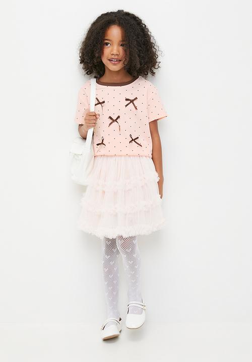 Pop Candy - Bow décor tee - pink