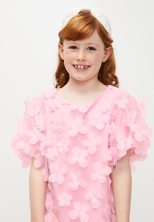 Pop Candy - Floral applique dress - pink