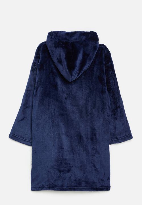 Pop Candy - Hooded gown-navy blue