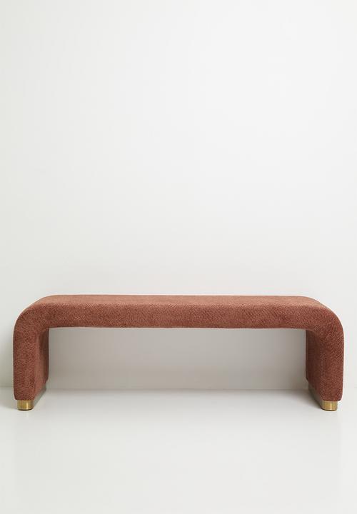 Sixth Floor - Romy bent bench - rust