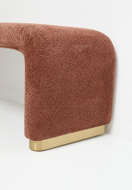 Sixth Floor - Romy bent bench - rust