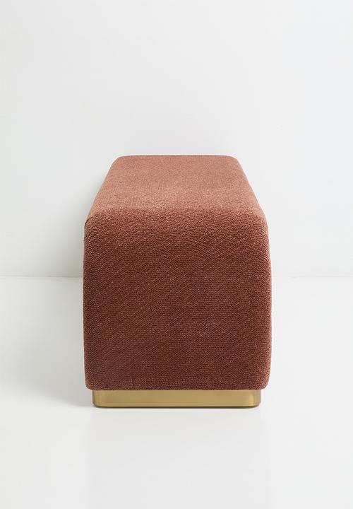 Sixth Floor - Romy bent bench - rust